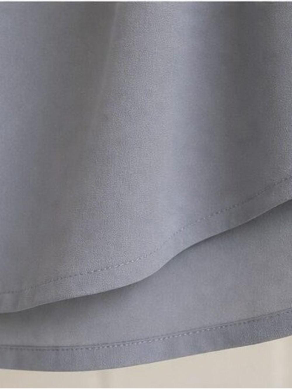 Sleeveless Collared Button-Front Top in Gray - Picture 6 of 6